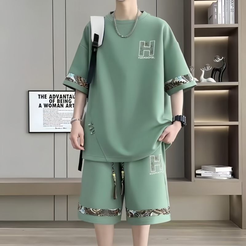 Men Casual Two-Piece Outfit Set