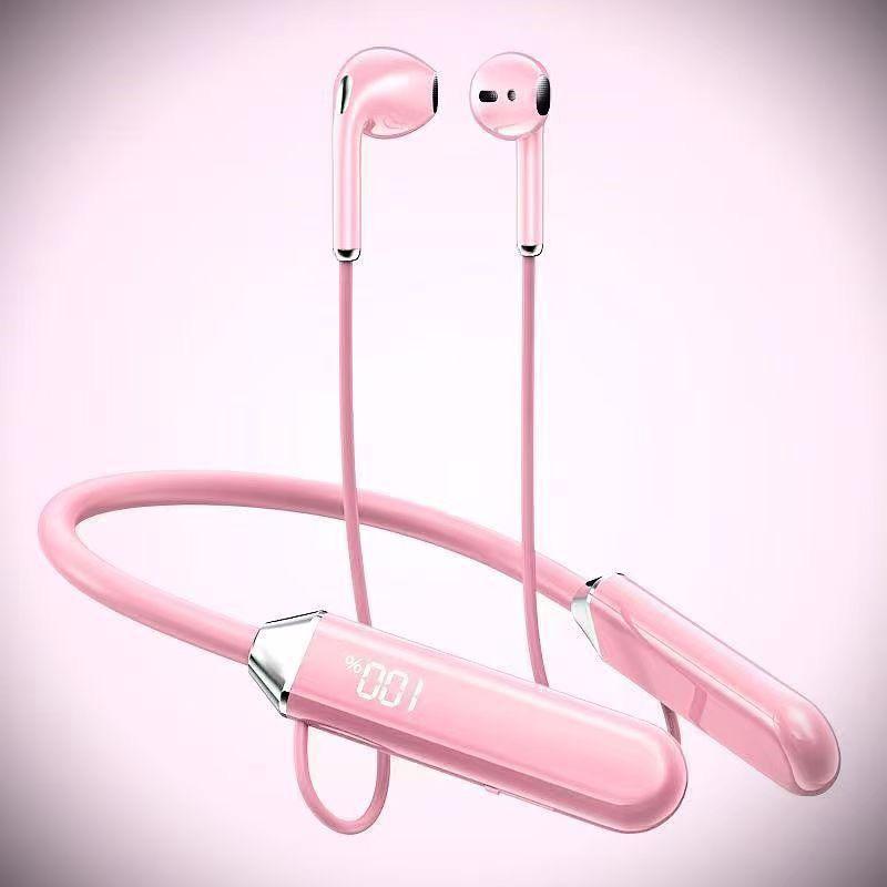 Wireless Neckband Earphones with Digital Display