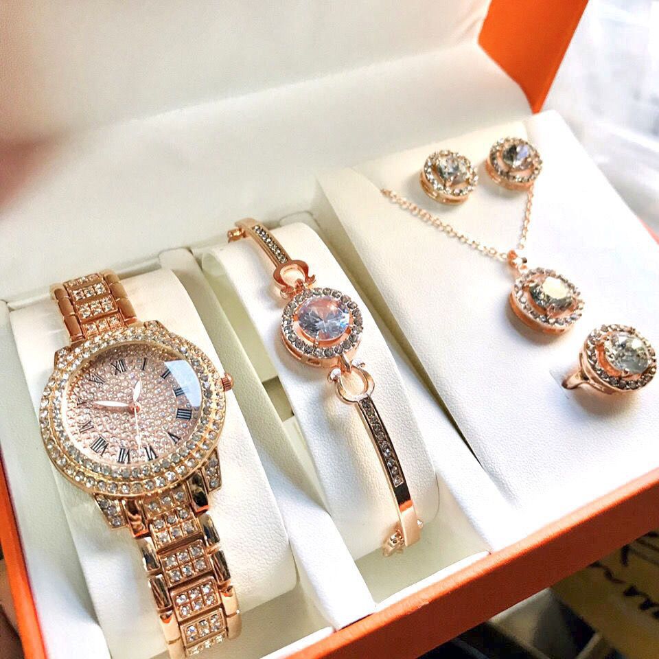 Luxury Women Watch & Jewelry Set